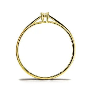 Blink-Blink Elegantný diamantový prsteň 0.08 ct1158ZDG