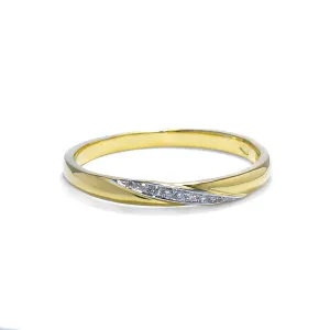 Blink-Blink Elegantný diamantový prsteň 0.03 ct1314ZDG