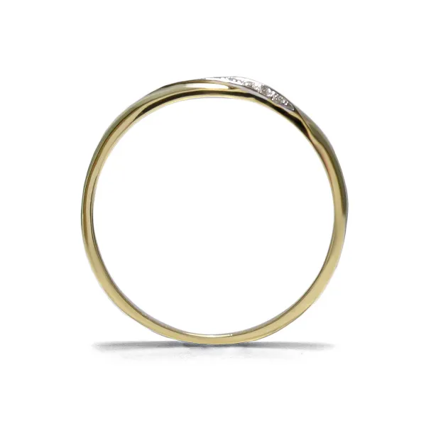 Blink-Blink Elegantný diamantový prsteň 0.03 ct1314ZDG