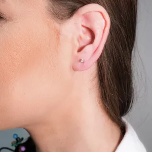 Blink-Blink Jemné diamantové náušnice z bieleho zlata 0.12 ct3008BDG
