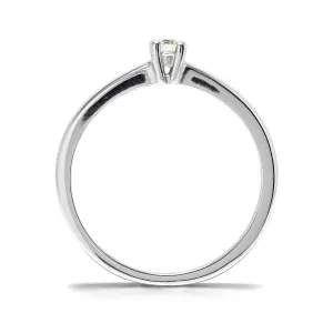 Blink-Blink Elegantný prsteň z bieleho zlata s diamantom 0.10 ct1174BDG