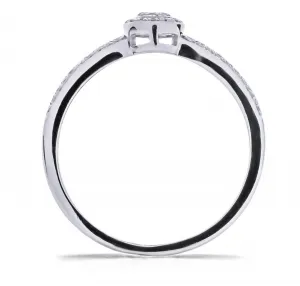 Blink-Blink Elegantný prsteň z bieleho zlata s diamantmi 0.12 ct1656BDA