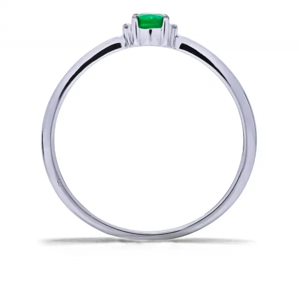 Blink-Blink Elegantný prsteň so Smaragdom a diamantmi2250BSA