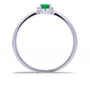 Blink-Blink Elegantný prsteň so Smaragdom a diamantmi2250BSA