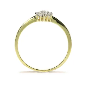 Blink-Blink Elegantný prsteň s diamantmi 0.11 ct1526ZDG