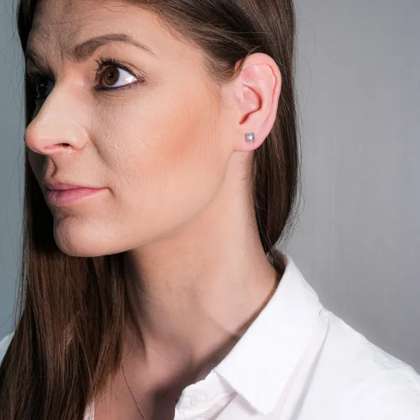 Blink-Blink Kombinované náušnice s diamantom 0.08 ct3058ZDG