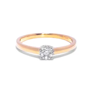 Blink-Blink Elegantný diamantový prsteň z ružového zlata 0.11 ct1444RDG