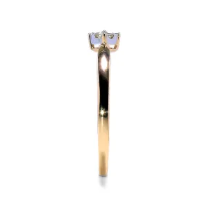 Blink-Blink Jemný zlatý prsteň osadený diamantmi 0.05 ct1434RDG