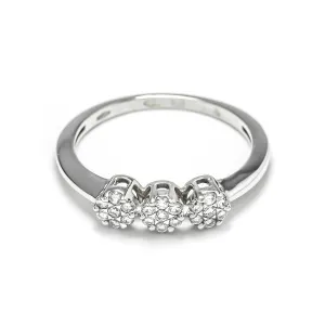 Blink-Blink Elegantný diamantový prsteň z bieleho zlata 0.18 ct1464BDG