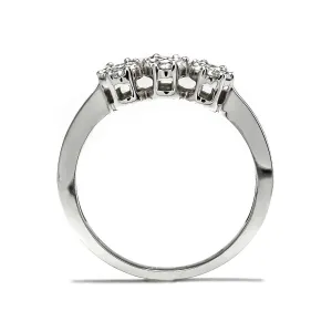 Blink-Blink Elegantný diamantový prsteň z bieleho zlata 0.18 ct1464BDG