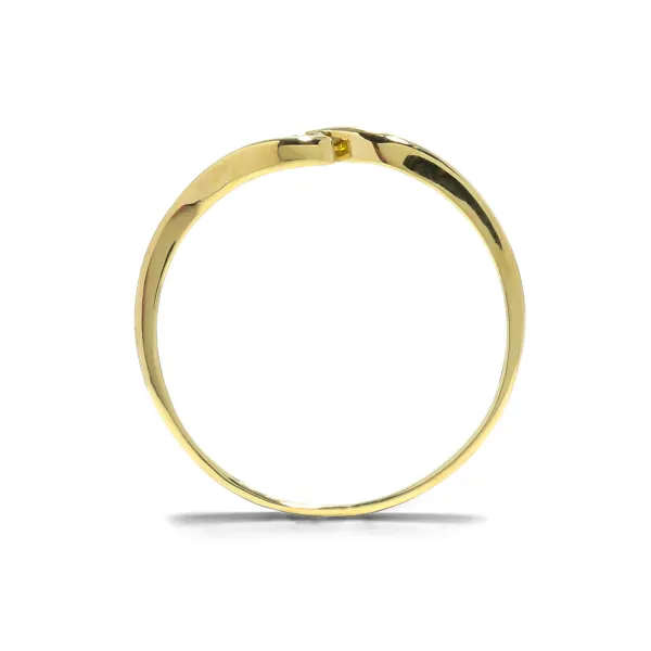 Blink-Blink Jemný zlatý prsteň s diamantom 0.04 ct1332ZDG