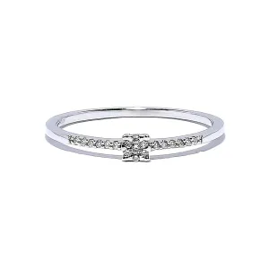 Blink-Blink Jemný zlatý prsteň s diamantmi 0.08 ct1404BDG