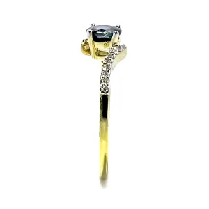 Blink-Blink Elegantný diamantový prsteň so Zafírom2206ZZG