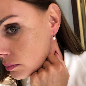 Blink-Blink Dámske náušnice zo žltého zlata s Perlou3260ZPG