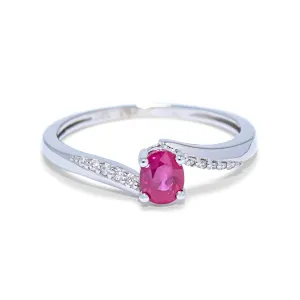Blink-Blink Elegantný diamantový prsteň s Rubínom2206BRuDG