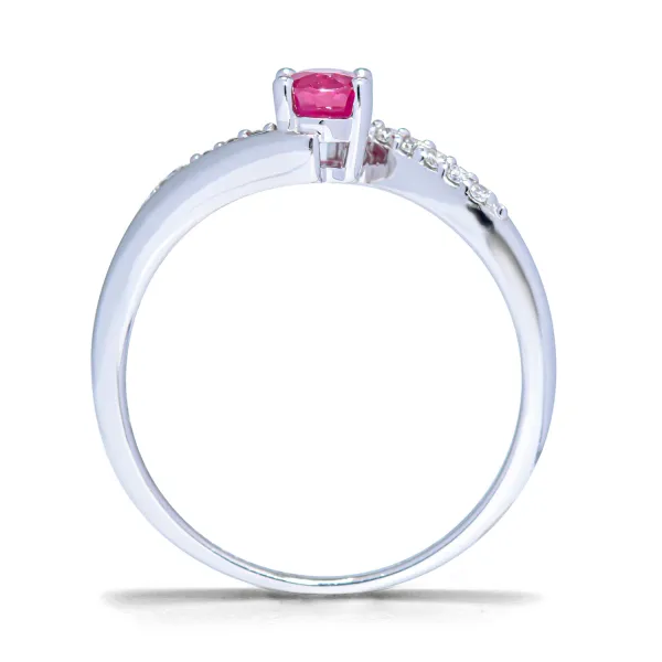 Blink-Blink Elegantný diamantový prsteň s Rubínom2206BRuDG