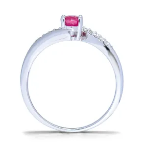 Blink-Blink Elegantný diamantový prsteň s Rubínom2206BRuDG