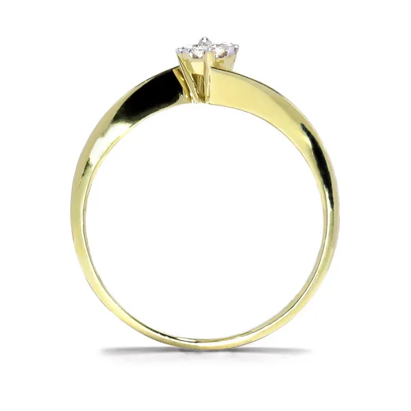 Blink-Blink Jemný prsteň zo žltého zlata s diamantom 0.05 ct1420ZDG*