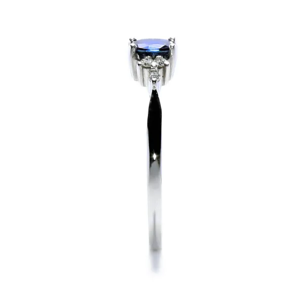 Blink-Blink Elegantný diamantový prsteň s prírodným Zafírom2220BZaG