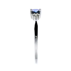 Blink-Blink Elegantný diamantový prsteň s prírodným Zafírom2220BZaG