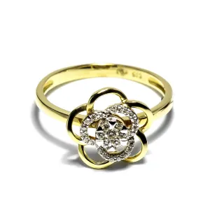 Blink-Blink Diamantový prsteň v tvare kvetiny 0.17 ct1562ZDG