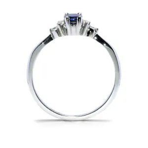 Blink-Blink Elegantný diamantový prsteň s prírodným Zafírom2220BZaG