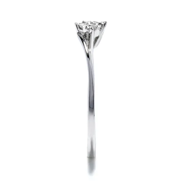 Blink-Blink Jemný prsteň z bieleho zlata s diamantom 0.05 ct1420BDG