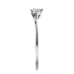 Blink-Blink Jemný prsteň z bieleho zlata s diamantom 0.05 ct1420BDG