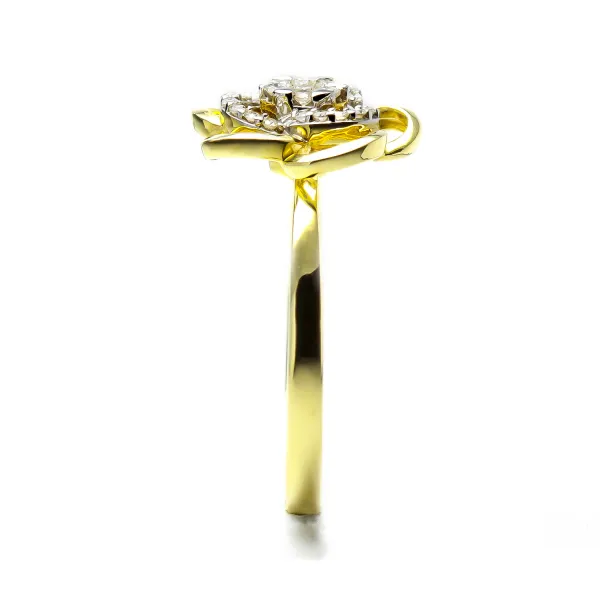 Blink-Blink Diamantový prsteň v tvare kvetiny 0.17 ct1562ZDG