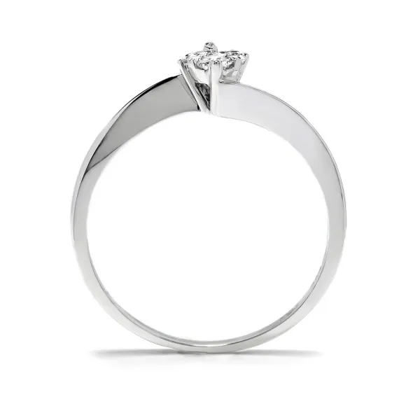 Blink-Blink Jemný prsteň z bieleho zlata s diamantom 0.05 ct1420BDG