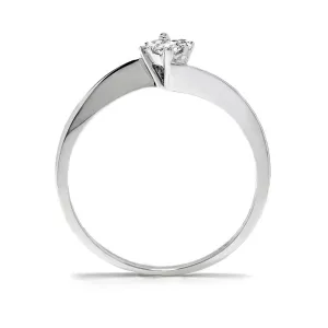 Blink-Blink Jemný prsteň z bieleho zlata s diamantom 0.05 ct1420BDG