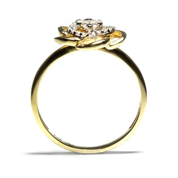 Blink-Blink Diamantový prsteň v tvare kvetiny 0.17 ct1562ZDG