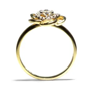 Blink-Blink Diamantový prsteň v tvare kvetiny 0.17 ct1562ZDG