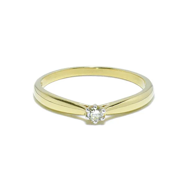 Blink-Blink Jemný prsteň s diamantom 0.08 ct1008ZDG