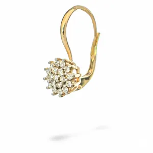 Blink-Blink Diamantové náušnice zo žltého zlata 0.30 ct3252ZDG
