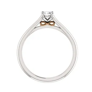 Blink-Blink Zásnubný prsteň z bieleho zlata s diamantom 0.25 ct1212BDS