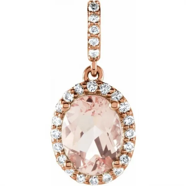 Blink-Blink Luxusný diamantový prívesok s Morganitom4290RMoDZS