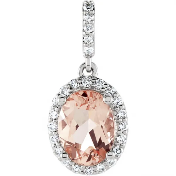 Blink-Blink Luxusný diamantový prívesok s Morganitom4290BMoDZS