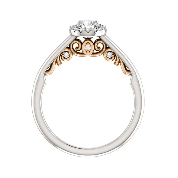 Blink-Blink Luxusný diamantový prsteň z bieleho a ružového zlata 0.35 ct1870BrDZS