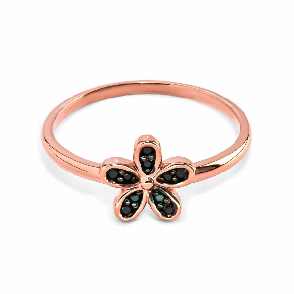 Blink-Blink Prsteň s čiernymi diamantami 0.09 ct1472RCDG