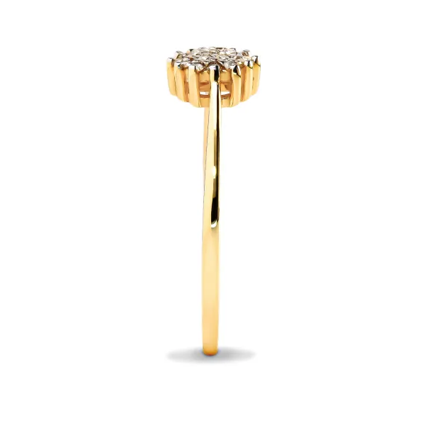 Blink-Blink Elegantný prsteň s diamantmi 0.11 ct1527ZDG