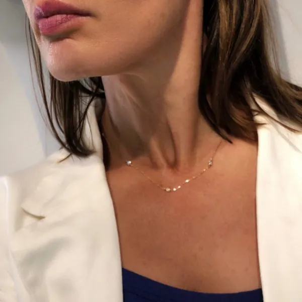 Blink-Blink Diamantový náhrdelník v bielom zlate 0.15 ct5116BDG