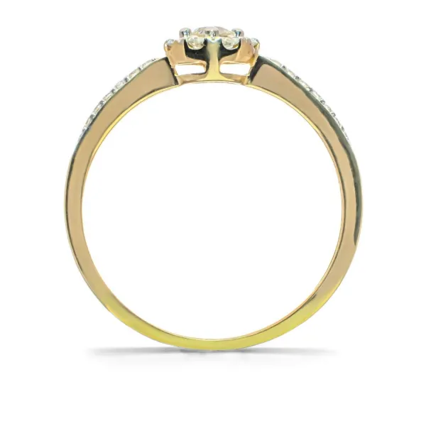 Blink-Blink Zásnubný prsteň zo žltého zlata s diamantami 0.28 ct1664ZDG