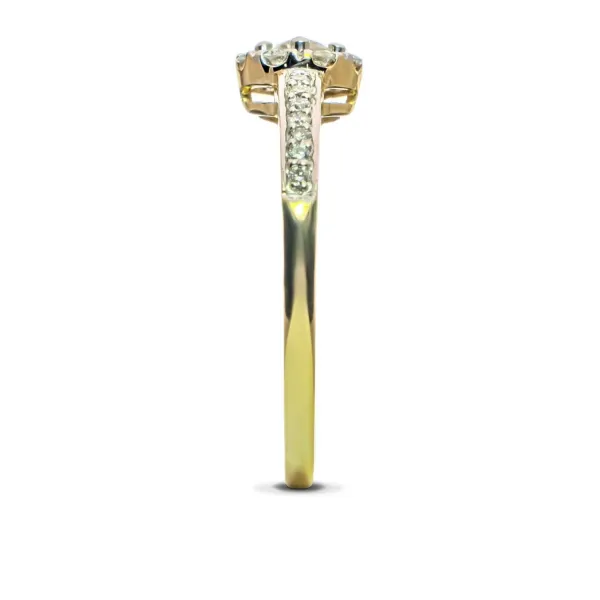 Blink-Blink Zásnubný prsteň zo žltého zlata s diamantami 0.28 ct1664ZDG