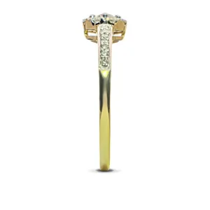 Blink-Blink Zásnubný prsteň zo žltého zlata s diamantami 0.28 ct1664ZDG