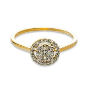 Blink-Blink Zásnubný prsteň zo žltého zlata s diamantami 0.21 ct1520ZDG