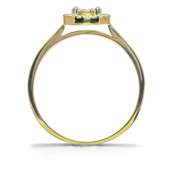 Blink-Blink Zásnubný prsteň zo žltého zlata s diamantami 0.21 ct1520ZDG