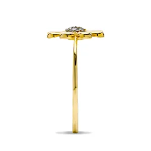 Blink-Blink Diamantový prsteň v tvare kvetu 0.05 ct1471ZDG