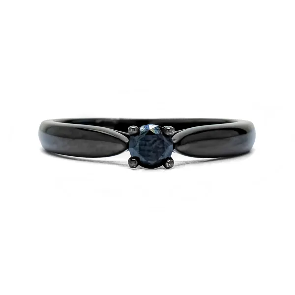Blink-Blink Zlatý prsteň s čiernym diamantom 0.29 ct1080CDG