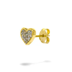 Blink-Blink Napichovacie diamantové náušnice v tvare srdca 0.20 ct3078ZDG